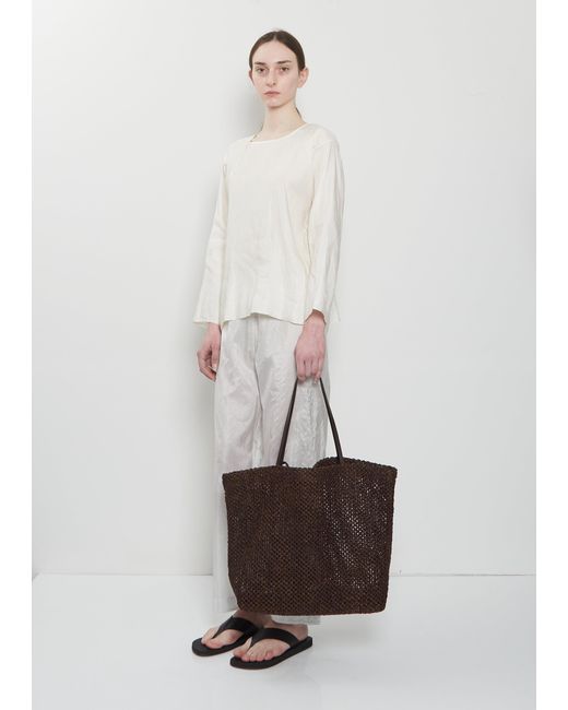 The Row Brown Barn Raffia Tote Raffia