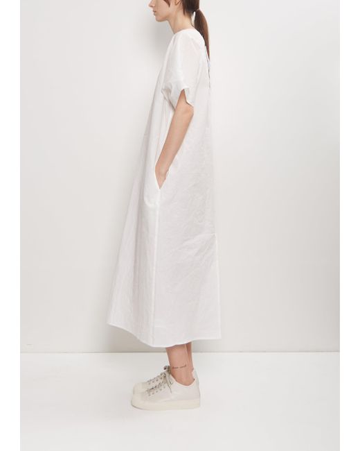 Sofie D'Hoore White Disa Cotton V-neck Dress