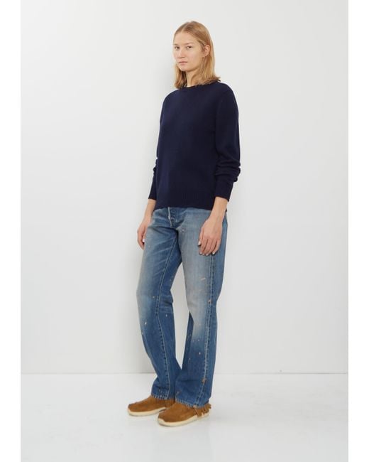 Begg x Co Blue Hepburn Cashmere Crewneck