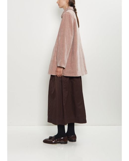 Casey Casey Pink Soleil Cotton Linen Velvet Jacket