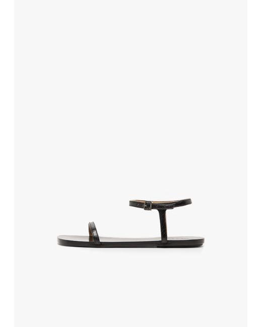 Marsèll White Sotille Ankle Strap Leather Sandals