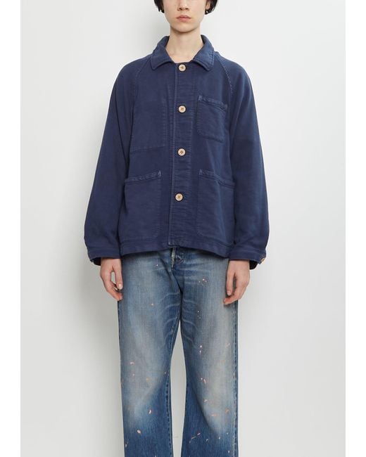 Visvim Blue Coverall Moleskin Jacket
