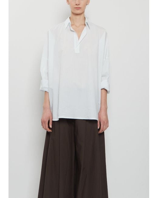 Labo.art White Mira Cotton Sushi Blouse