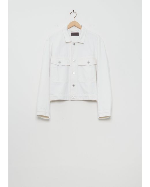 Lemaire White Denim Trucker Jacket