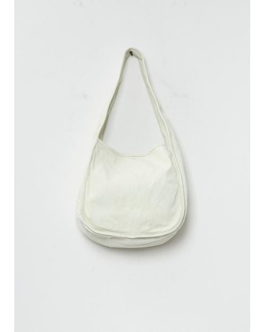 Guidi White Hobo Leather Bag