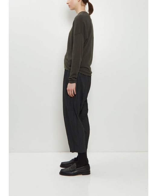 Pas De Calais Black Matte Finish Cotton Wool Pullover