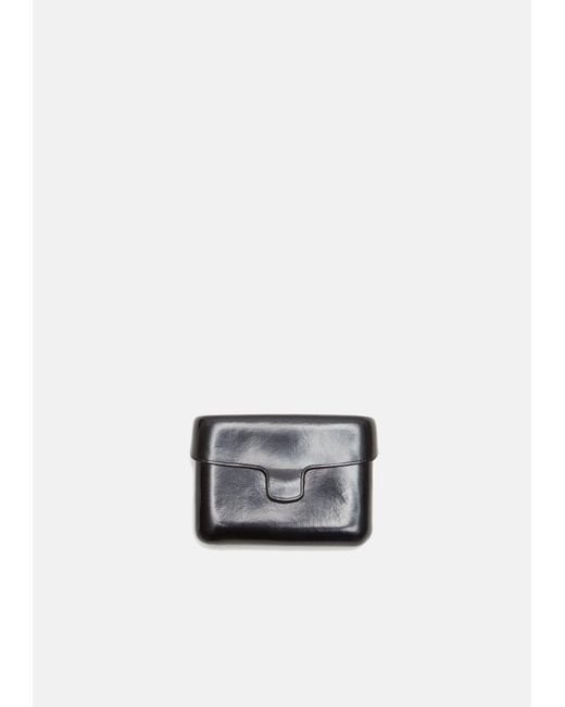 Lemaire Black Leather Card Case