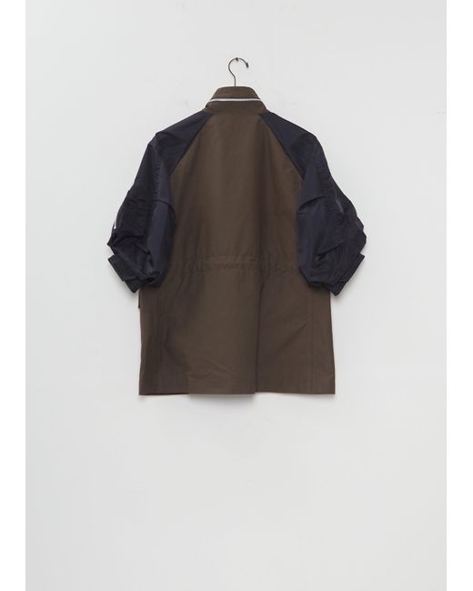 Sacai Black Cotton Weather Jacket