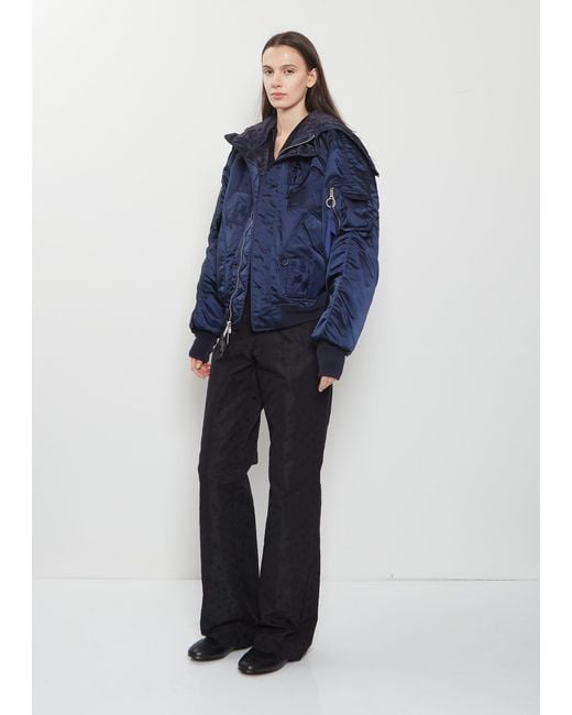 CECILIE BAHNSEN Blue X Alpha Industries N-2b Jacket