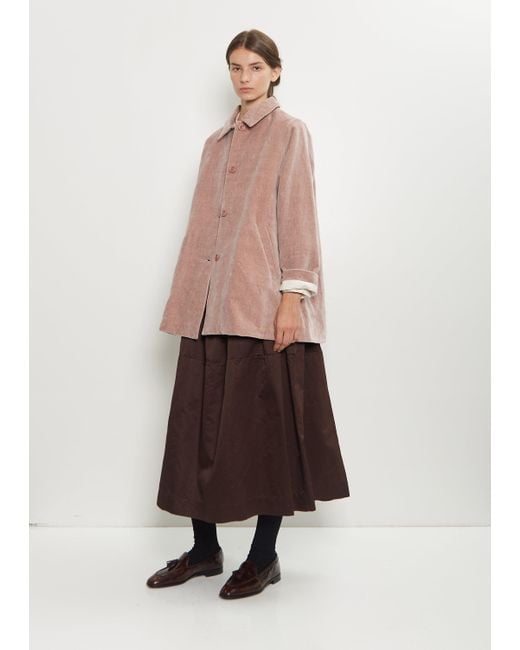Casey Casey Pink Soleil Cotton Linen Velvet Jacket