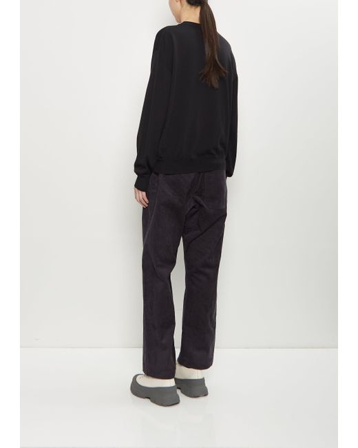 Sofie D'Hoore Black Muscat Wool Crewneck Pullover