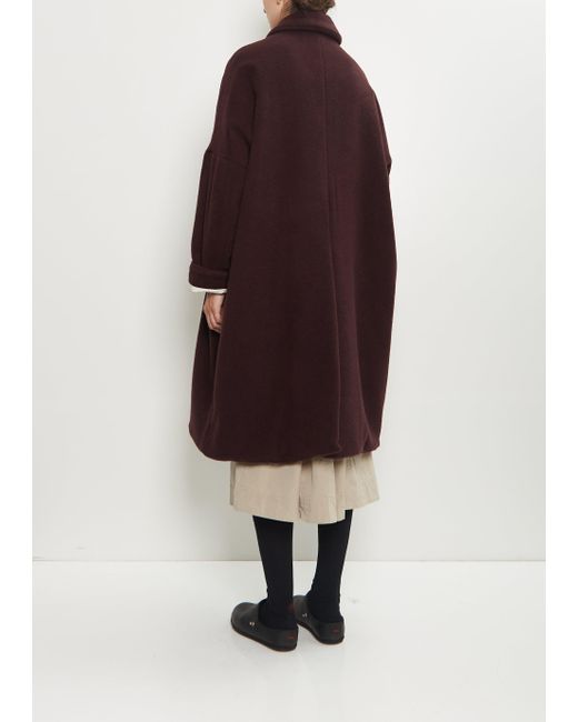 Casey Casey Red Big Blobby Cashmere Coat