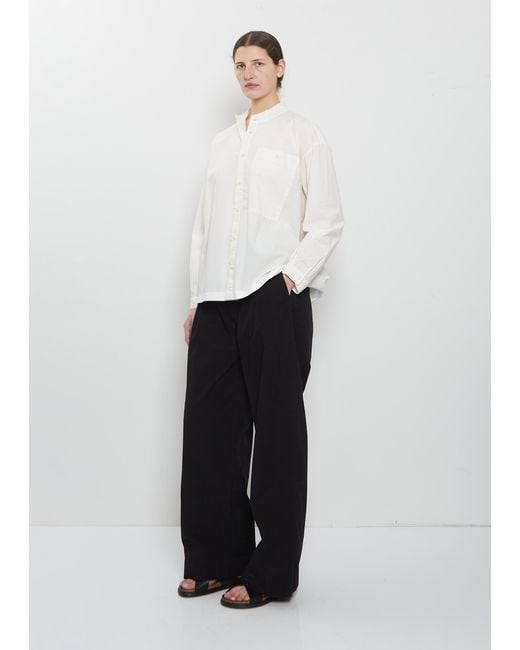 Toogood White The Locksmith Cotton Trouser