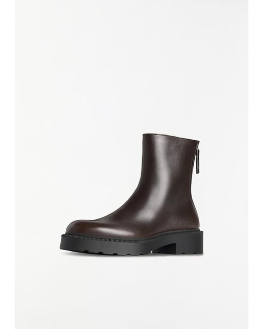 The Row Black Nobilis Fast Leather Boot