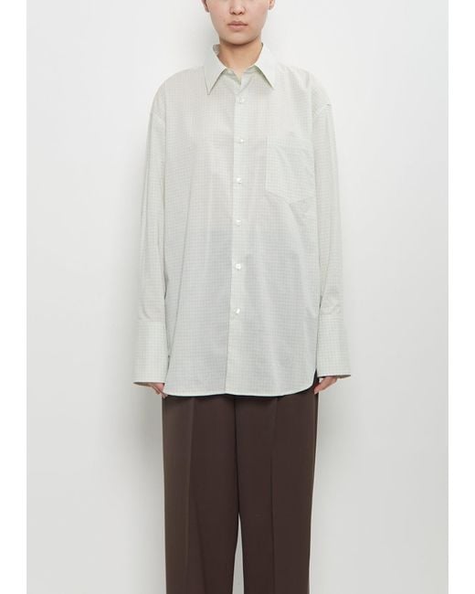 トップス AURALEE / WASHED FINX TYPEWRITER SHIRT 3 Washed Finx Typewriter Shirt — Dark Brown – La Garçonne