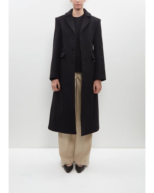 Loulou Studio Black Alisa Long Coat