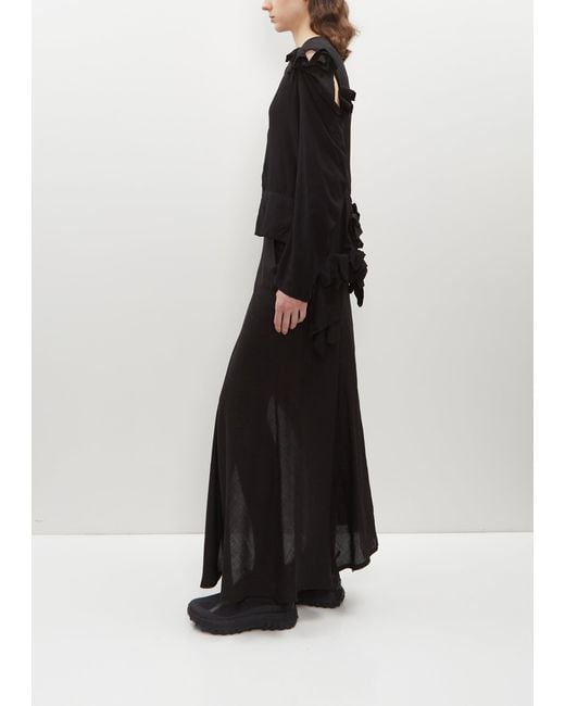 Yohji Yamamoto Black Folded Collar Jacket