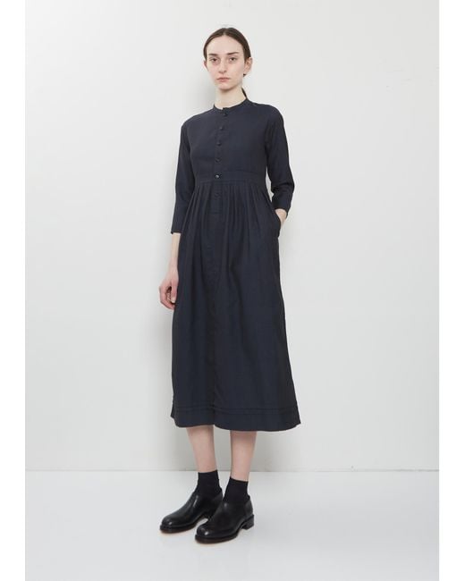 Visvim Blue Lancaster Wool Linen Dress