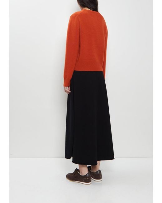 Extreme Cashmere Red N°430 Jeanne Stretch Cashmere Sweater