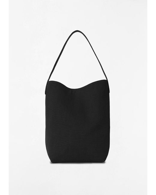 The Row Black N/s Cotton Canvas Park Tote, Large