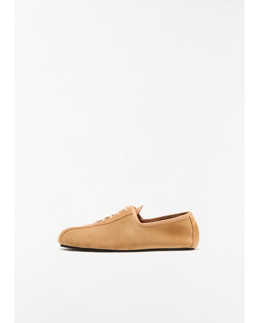 Plan C White Leather Lace Up Shoes