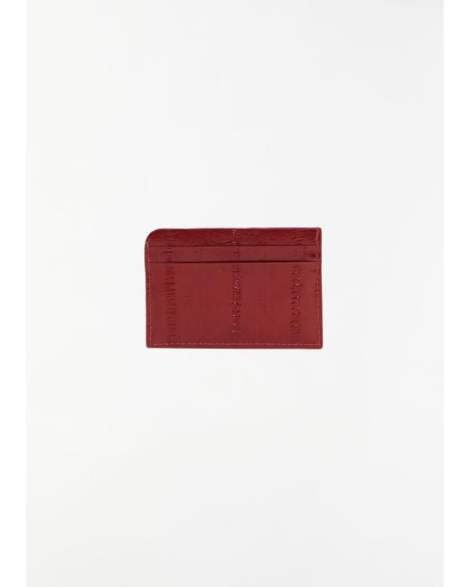 Dries Van Noten Red Leather Card Case