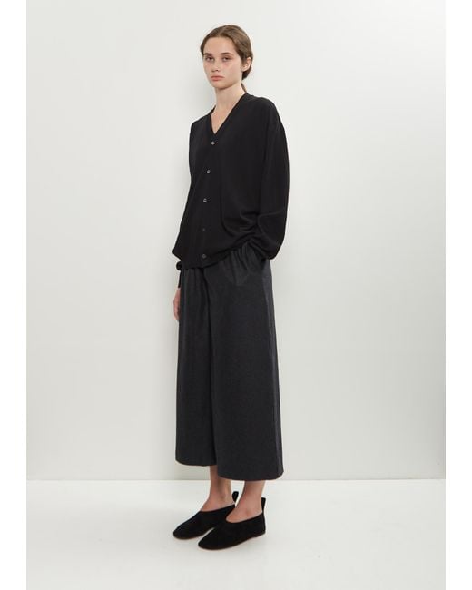 Sofie D'Hoore Black Ponce Virgin Wool Wide Pants