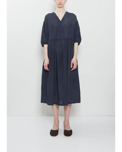 Pas De Calais Blue Ramie Lawn Dress