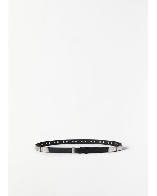 Lemaire White Buffalo Studs Belts