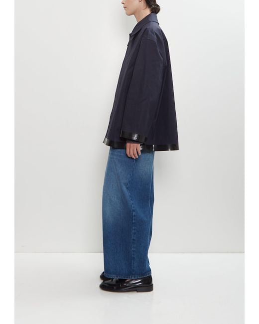 Studio Nicholson Blue X Mackintosh Teviot Short Mac