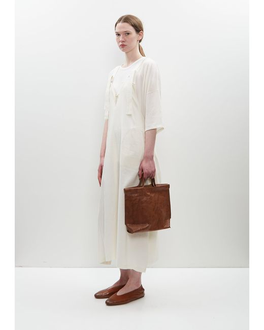 Bea Mombaers White Shopper Bag, Small