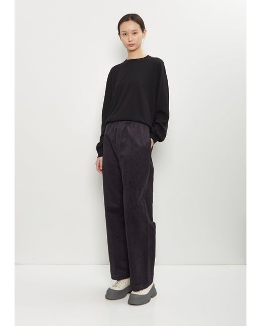 Sofie D'Hoore Black Pinot Cotton Corduroy Relaxed Pants