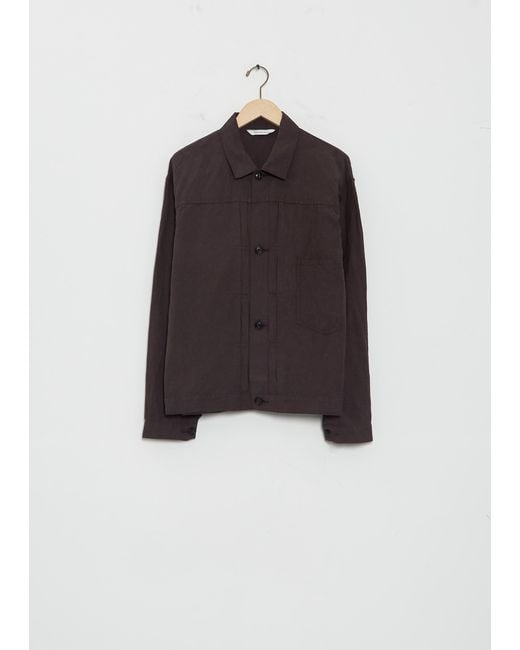 Arts & Science Black Old Trucker Cotton Linen Jacket