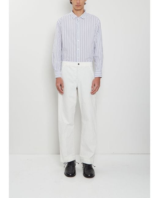 Bergfabel Men White Andrew Cotton Pants