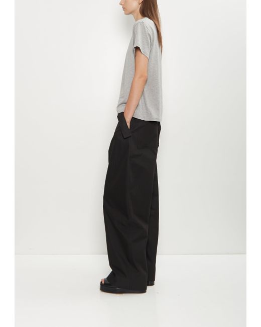 Studio Nicholson White Doring Cotton Blend Pant