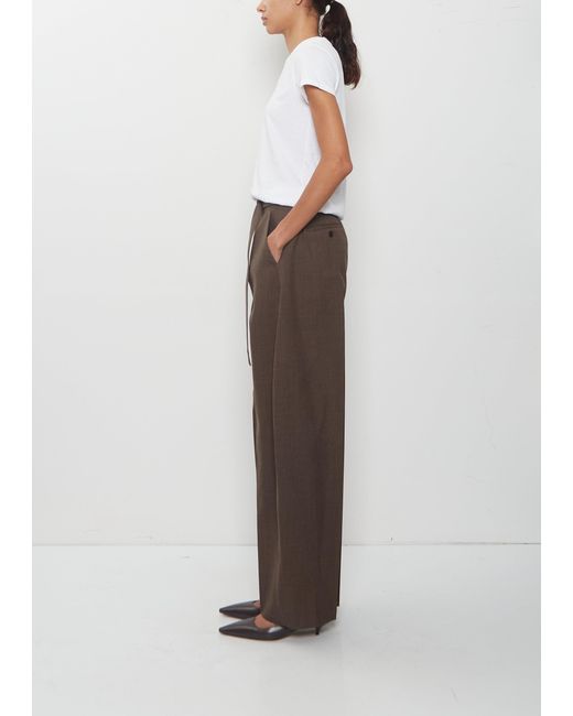 Sacai Brown Wool Suiting Pants
