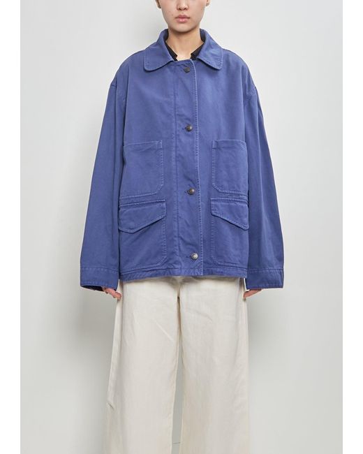 The Row Blue Cotton Jolene Jacket