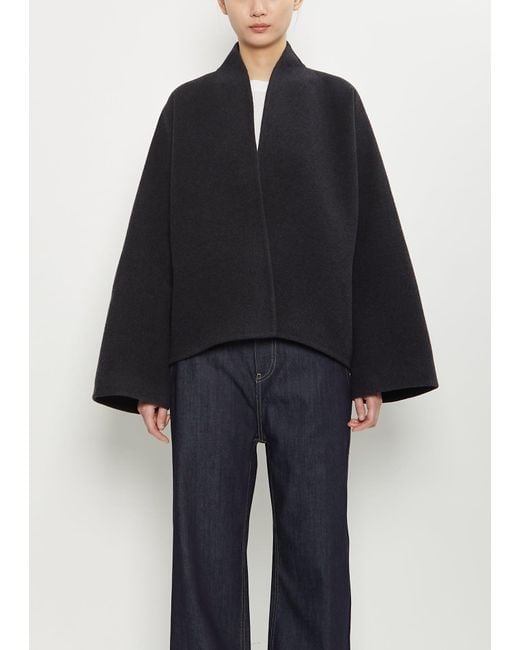 Sofie D'Hoore Black Capa Wool Jacket