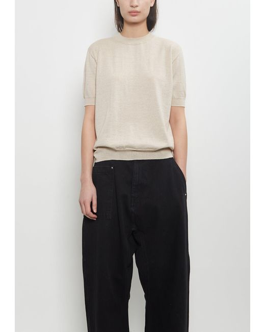 Sofie D'Hoore White Memphis C-neck Sweater