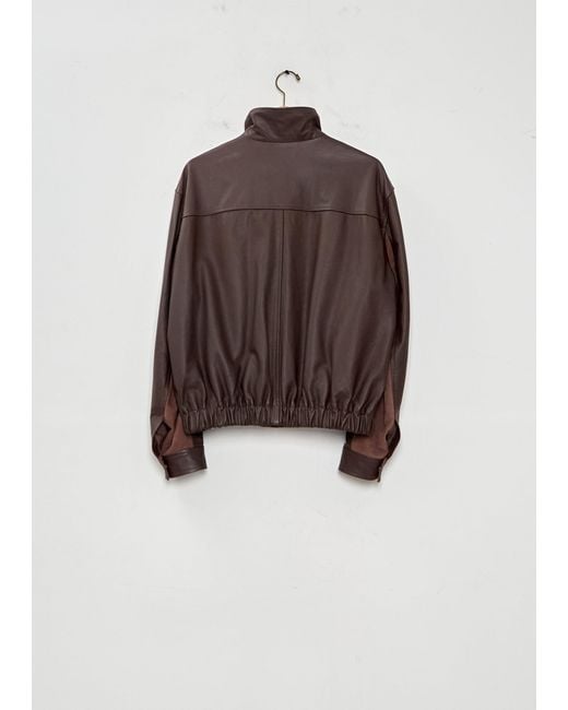 Lemaire Brown Soft Leather Blouson