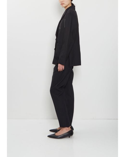 Setchu Black Origami Wool Blend Rubelia Jacket