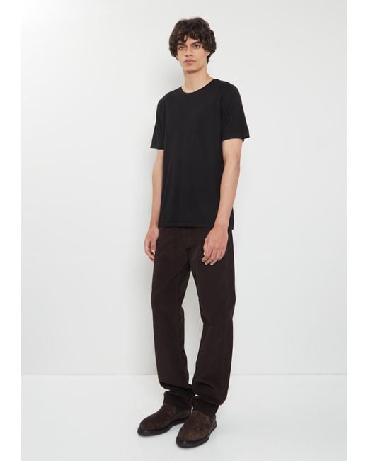 Frenckenberger Black Raglan Cashmere T-shirt Mono