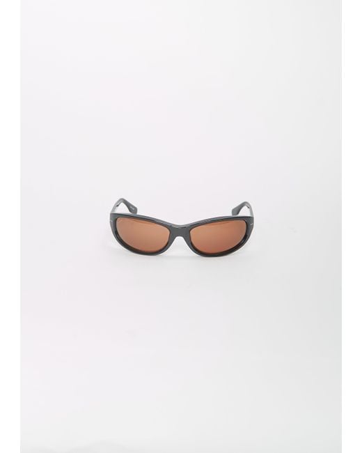 Yohji Yamamoto White 8 Curve Sunglasses