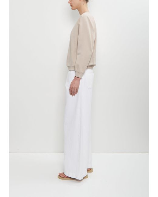 Moderne White Studio Cotton Sweatshirt
