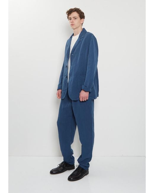 Casey Casey Blue U Courte Linen Jacket