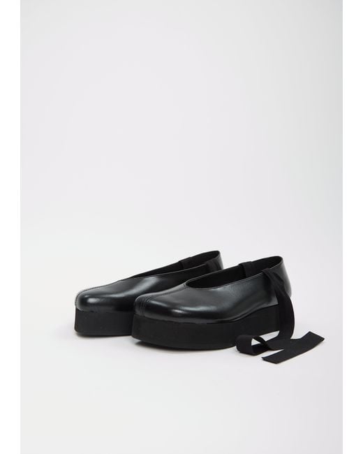 Comme des Garçons White X Phileo Platform Ballerina