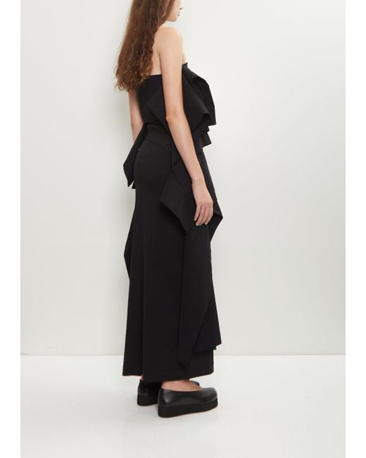 Issey Miyake Black Washi Paper Collapsing Sculpture Shirt