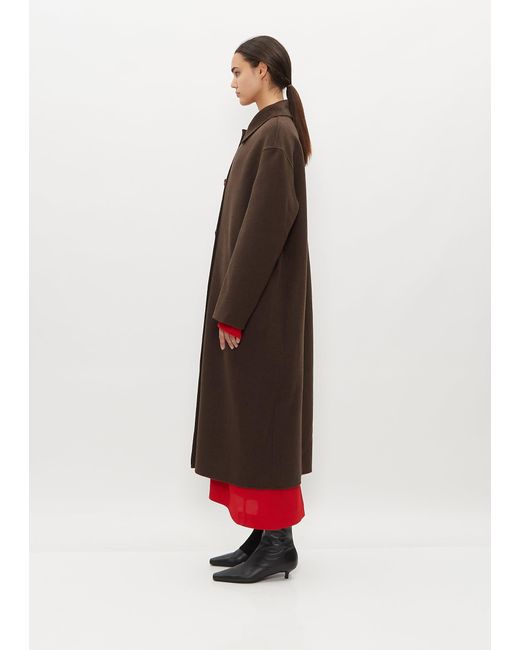 Totême Doublé Wool Car Coat in Red Lyst