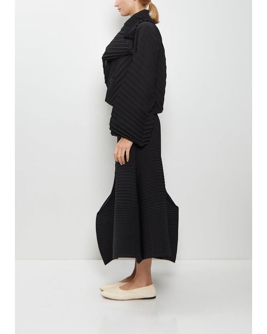 Issey Miyake Black Wave Pleats Jacket