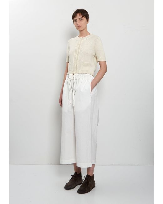 Wommelsdorff White Luca Short Sleeve Cashmere Cardigan